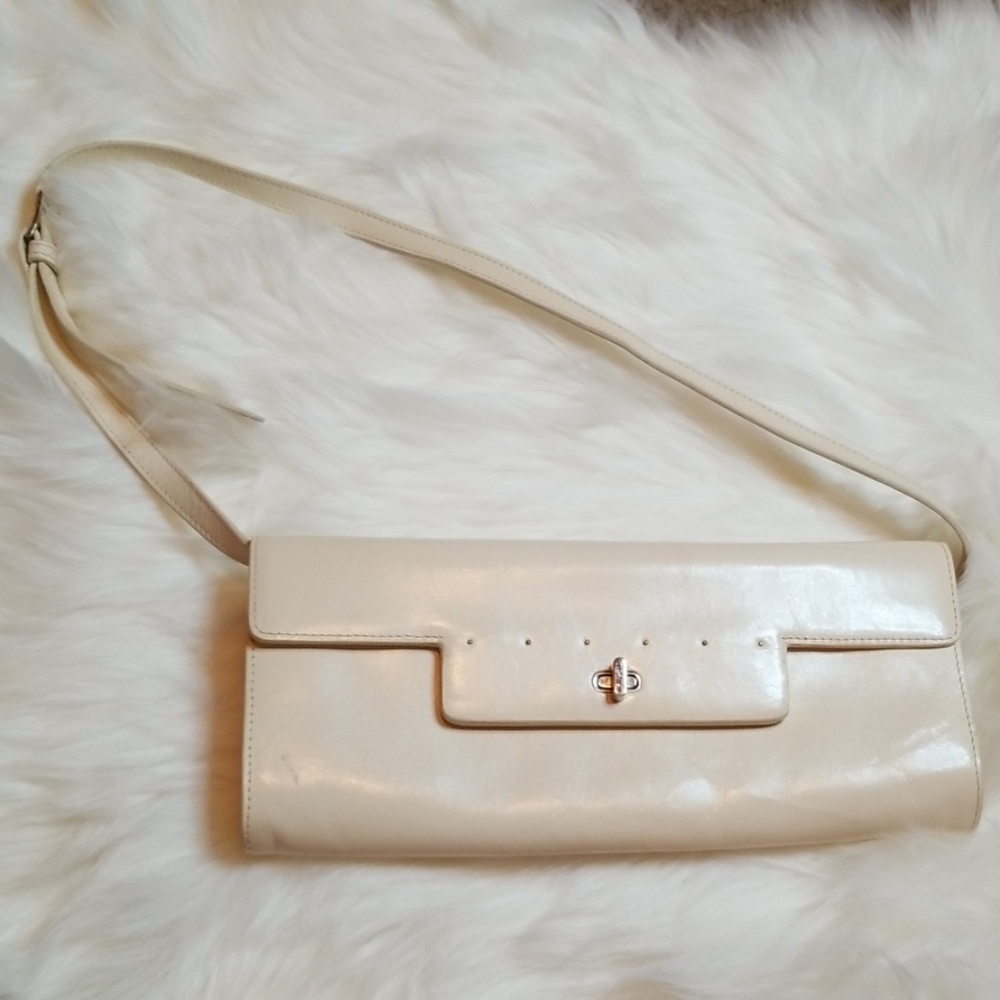 Monsac Cream Shoulder Purse